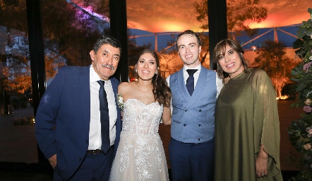  Tomás Lazcano, Lorena Lazcano, Rafael Munguía y Érika Torres.