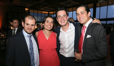  Elías Abud, Daniela, Fernando y Gerardo Martínez.