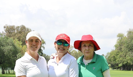  Silvia Garza, Adriana Jiménez e Isabel Benítez.