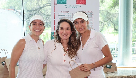  María Rodríguez, Érika Von Der Meden y Dani Delgado.