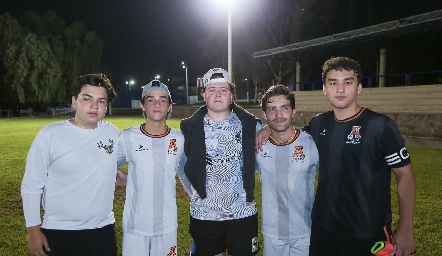  Juan Pablo, Marcelo Díaz Infante, Chino Heinze, Daniel Carreras y Arturo Payán.