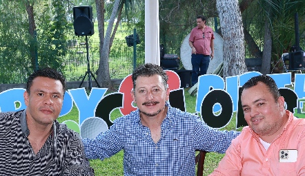  Luis Fernando Alonso, Horacio Lizaola y Librado Ricavar.