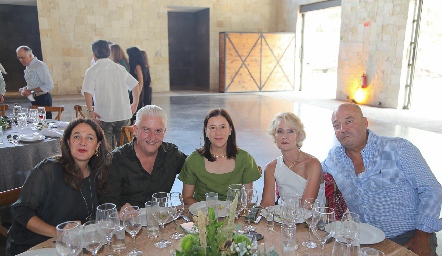  Alicia del Peral, Luis Gómez, Ana Luisa Garza, Güera Valle y Toño Lozano.