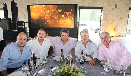  Eduardo Nieto, Eduardo Zendejas, Paco Leos, Jorge Gómez y Gerardo Córdova.