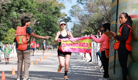  Ganadora de la carrera de 10 km.