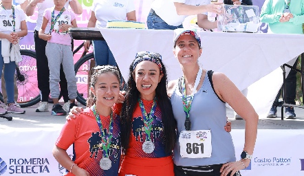  Ganadoras de la carrera de 5 km.