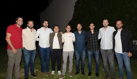 Ricardo Andrés con sus amigos.