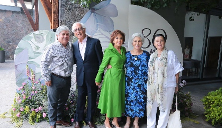  Gerardo Córdova, Marcelo de los Santos, Guille Anaya, Rebeca Mendizábal y Cecilia Meade.