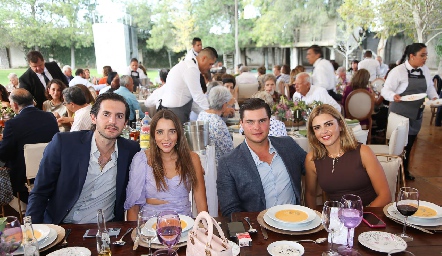  Eduardo Torre, Ana Paula de los Santos, Santiago Rosillo y Daniela de los Santos.