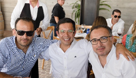  Luis Felipe Ortiz, Emmanuel Díaz de León y Christian Esqueda.