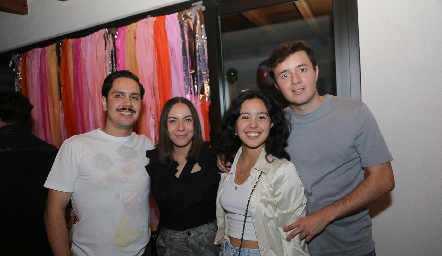  José Miguel Muñoz, Andrea Villasana, Marijó López y Juan Córdova.