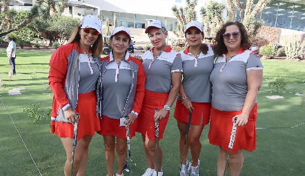  Gigi Cantalapiedra, Alma Méndez, Margarita Padilla, Linda Estrada y Rocío Moctezuma.