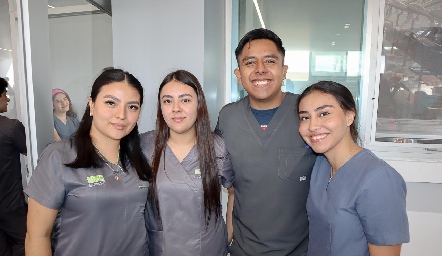  Rocío Aguilar, Irais Contreras, Jorge Pájaro y Gabriela Esparza.