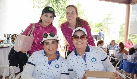  Ana Mercedes, Dorina, Lorena Alegría y Raquelin Higuera.