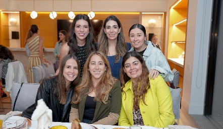  Cristy y Andrea Lorca, Aurora Martínez, Montse Anaya, Diana Olvera y María José Motilla.