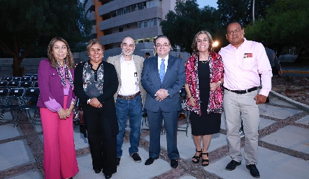  María Louisa Portales, Celia Mireles, Gilmar Cárdenas, Ismael Herrera, Ana Luisa González y Heriberto Méndez.