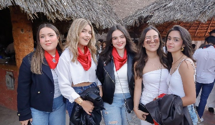  Ana Sofía Padilla, María Paula Guzmán, Camila López y Ana Pau de la Torre.