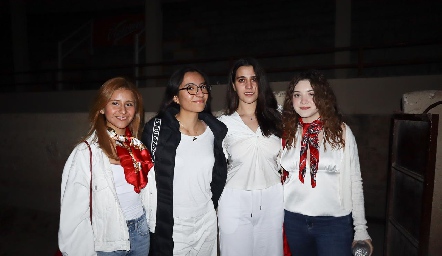  Alondra Urrutia, Fernanda Vázquez, Fernanda Celis y Paulina Tenorio.