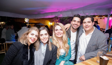  Daniela de los Santos, Sofía Ascanio, María Lorca, Alejandro Pérez y Jorge Stahl.