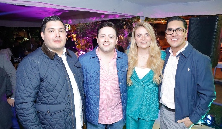  Gunter Stahl, Víctor Favela, María Lorca y Alberto Castillo.