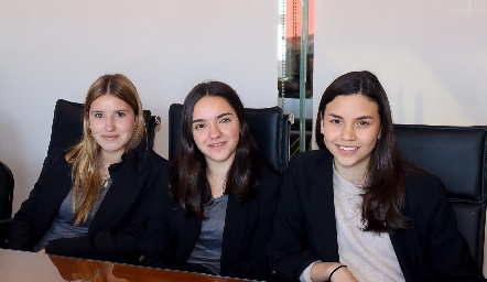  Vanessa Elizondo, Rocío Celis y Giana de la Rosa.