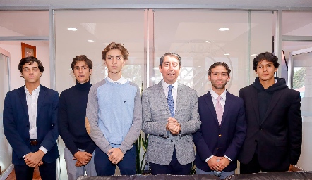  Marcelo Díaz Infante, Mauricio Galván, Carlos Hinojosa, Víctor Martínez, Daniel Carreras Torres y Franco Sánchez.