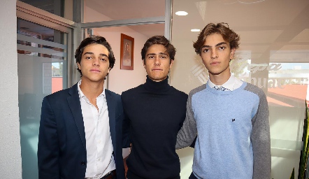  Marcelo Díaz Infante, Mauricio Galván y Carlos Hinojosa.