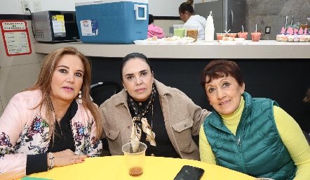  Mónica Lomeli, María Julia Marín y Blanca Estela Marín.