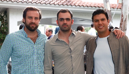  Gerardo Eggleton, Juan Pablo Abud y Juan Manuel Piñero.