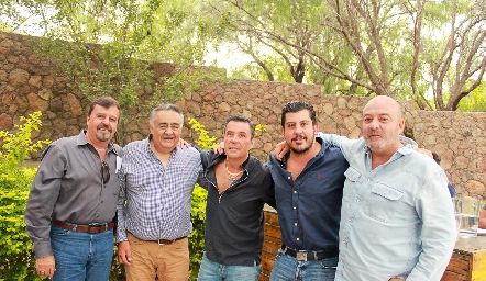  Héctor Gómez, Sergio Motilla, David Lozano, Héctor Gómez y Toño Lozano.