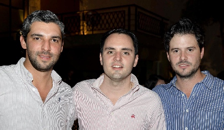  Jerónimo Labastida, Santiago Rodríguez y Claudio Meade.