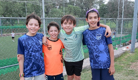  David García, Diego Quintanilla, Andrés Nava y Juanpa Herrera.