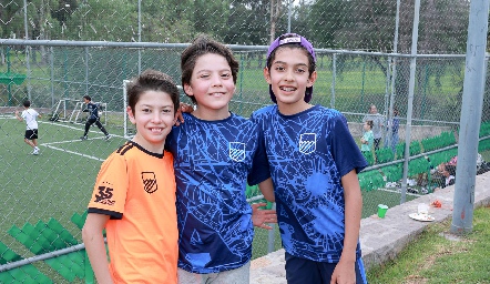  David García, Diego Quintanilla y Juanpa Herrera.