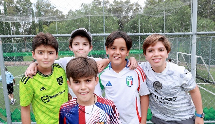  Patricio Castro, Eduardo Lozano, Javier, César Tobías y Alejandro Leos.