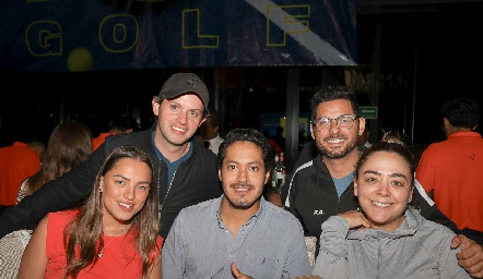  Silvia Olivares, Juan José del Villar, Álvaro Jiménez, Alexandro Arzapalo y July Ayspuro.