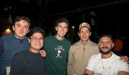  Joan Paz, Álvaro Candia, Carlos Barajas, Carlos Aguilera y Max Díaz de León.