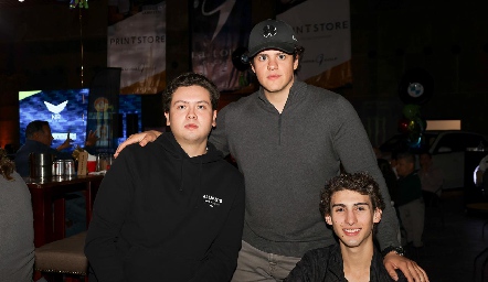 Luis Carlos Sánchez, Mauricio Celis y Luis Pacheco.