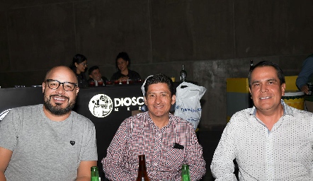  Arturo Gómez, Fabio Soto y Enrique Frías.