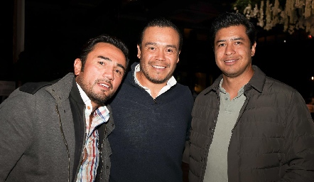  Hugo Zapata, Manuel Zacarías y Oscar Ortega.