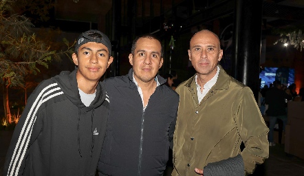  David Tovar, Osiris López y Marco Álvarez.