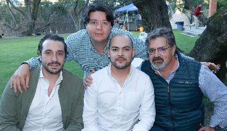  Juan Pablo, Daniel Zollino, Pedro Pablo Lozano y Jorge Lozano.