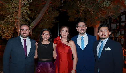  José Manuel Aguilar, Ruth Ortiz, Lizet Carrillo, Juan Carlos y José Adrián.