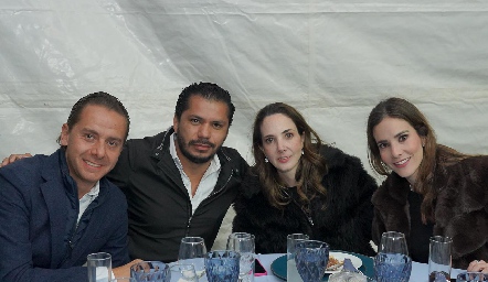  José Alberto Torres, Luis Alvarado, Mariana Candia y Maricarmen Meade.