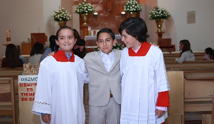  Patricio Torres, Diego Córdova y Guillermo Guerra.