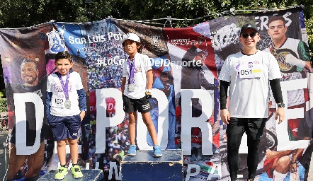  Ganadores en 3km categoría Varonil.