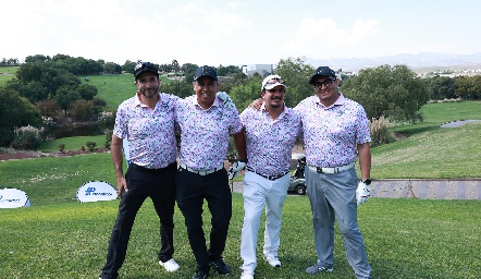  Carlos Barragán, Eduardo Flores, Miguel Ángel García y Edwin Ayvar.