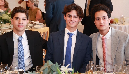  Pablo Martínez, Javier Fernández y Santiago Chevaile.