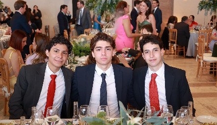  Diego Rocha, Santiago Morales y Martín de la Rosa.