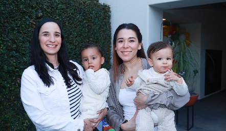  Luli Lamas y Eugenio Campos, Michell Cano y Álvaro Gómez.