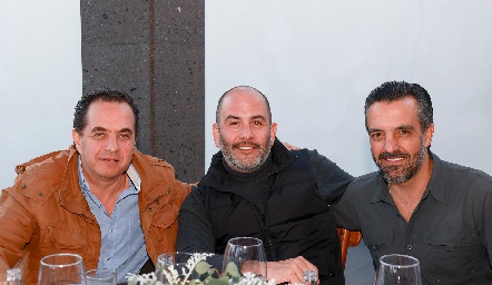  Guillermo Lasso, Hugo Humara y Pi Suárez.